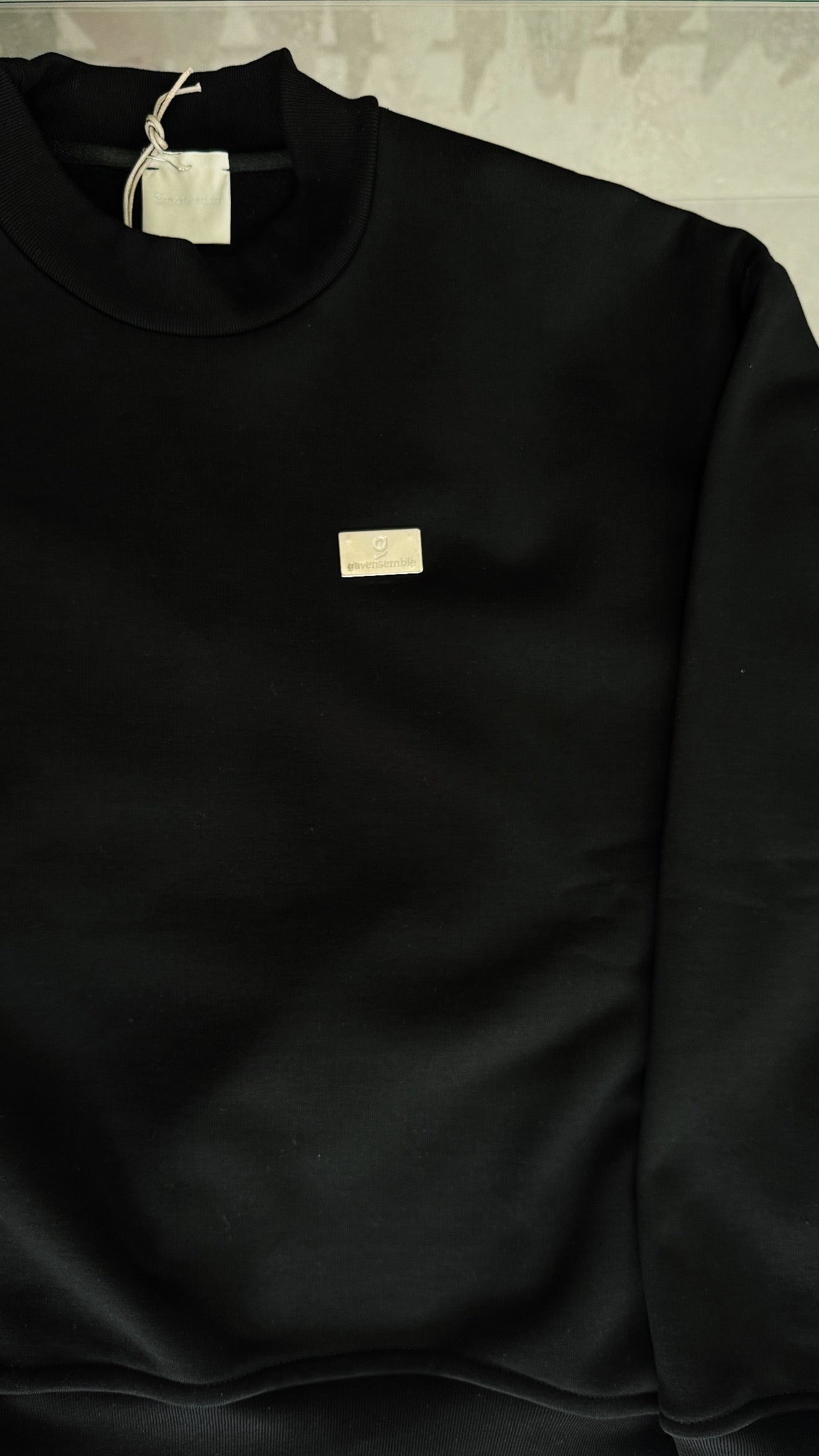 HOODIE BLACK LOGO GAVENSEMBLE