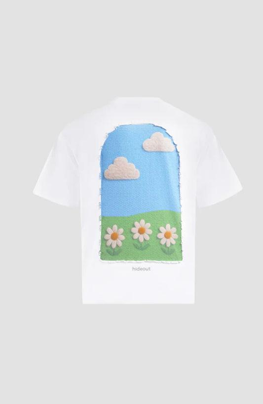 T-SHIRT GROWING FLOWERS WINDOW