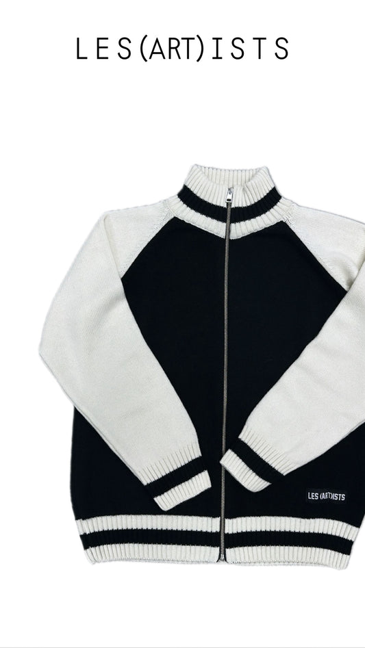 PULL ZIP BLACK/WHITE