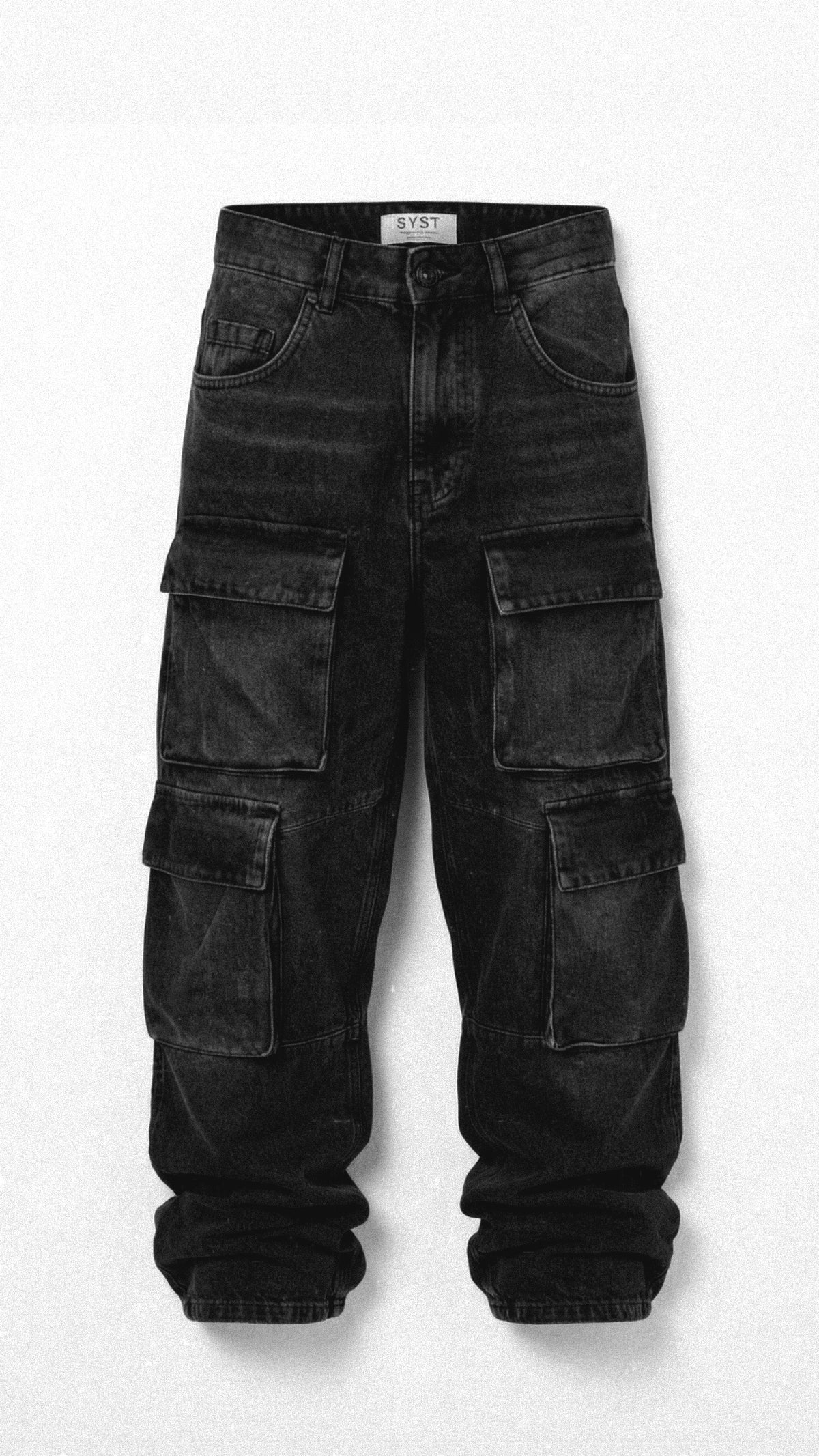 BLACK BAGGY POCKETS SYST
