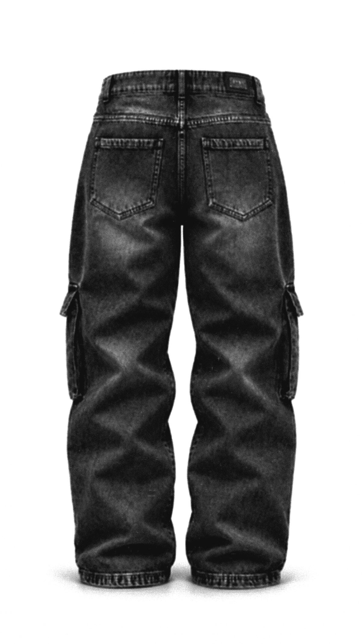 BLACK BAGGY POCKETS SYST