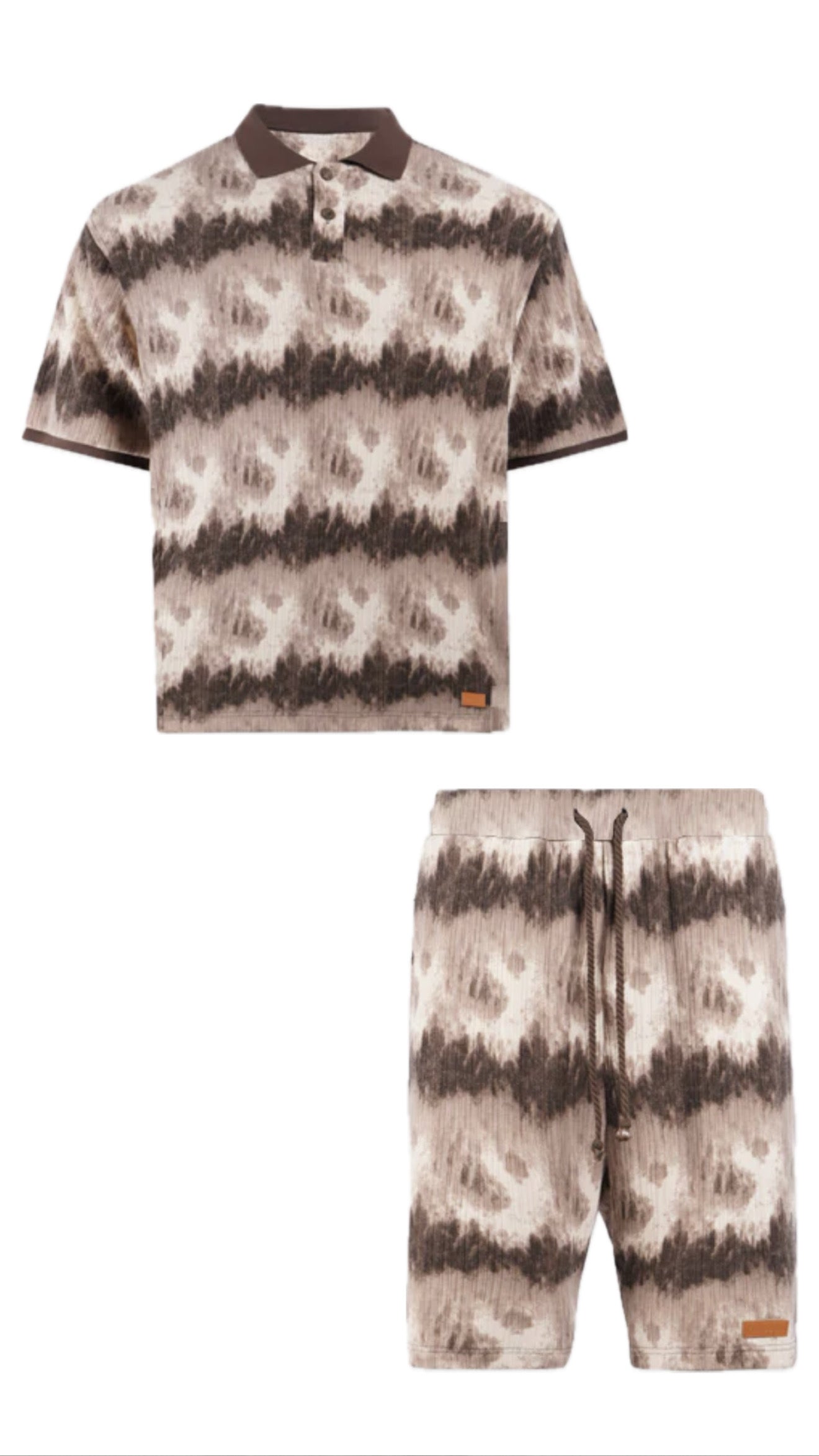 COORD-SET CLOUD PATTERN KNIT